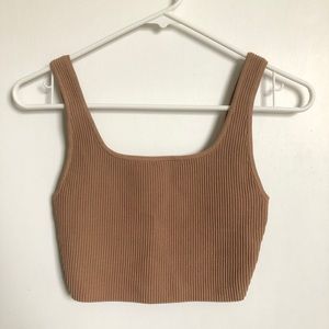 *NWOT* Babaton Arjun/Sculpt Knit Tank - Camel